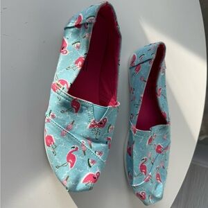 Tom’s Flamingo Print Women's Slip-On Shoes